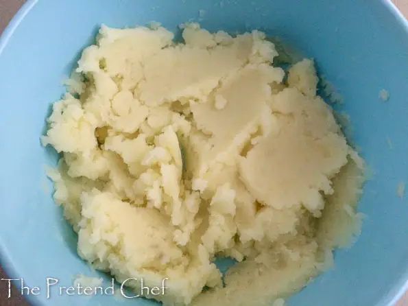 mashed potato for Potato and green vegetable balls