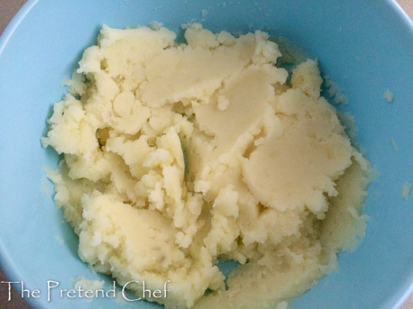 mashed potato for Potato and green vegetable balls