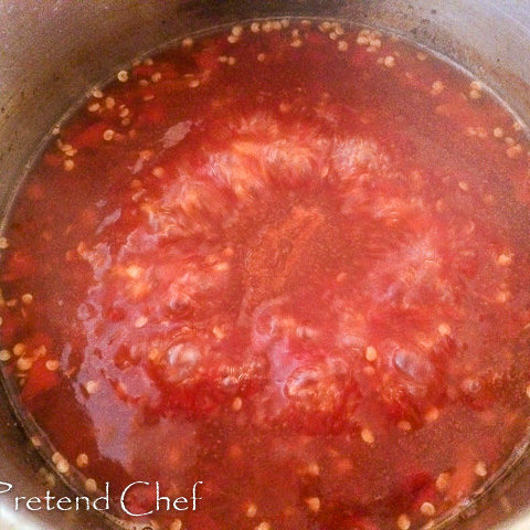 sweet chilli pepper sauce in a pot