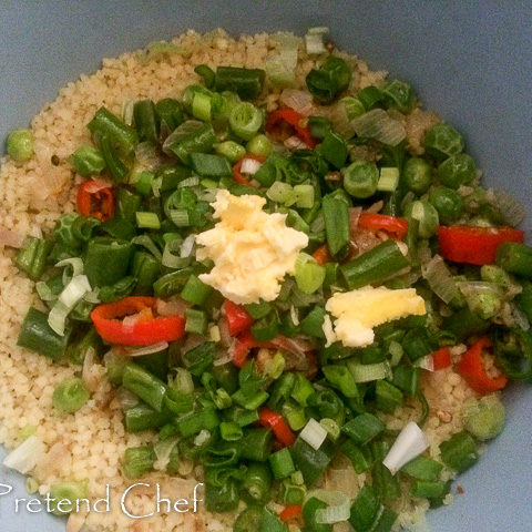 vegetable couscous in a bowl