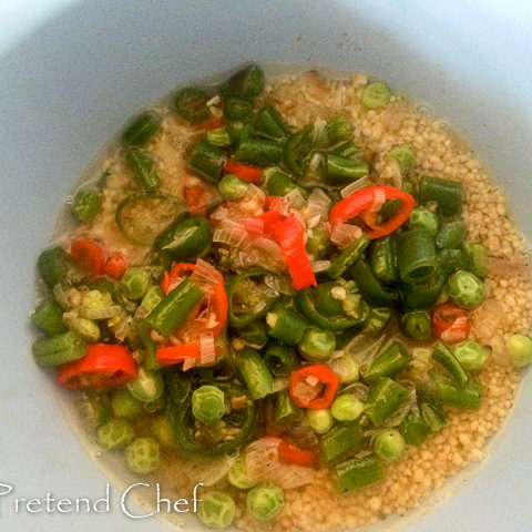 vegetable couscous in a bowl
