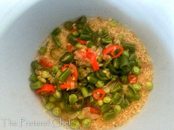 vegetable couscous in a bowl