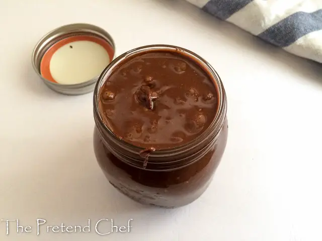 Creamy and decadent chocolate peanut in a jar