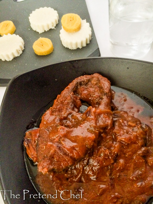 Sweet Tomato Paste Stew with fried fish