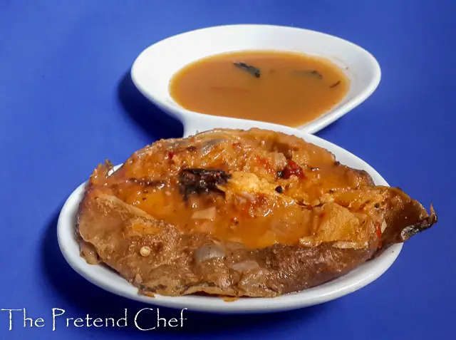 stockfish pepper soup in a plate