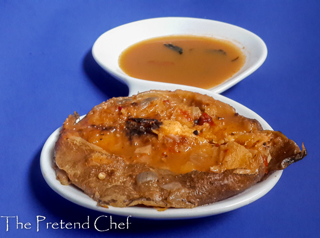 stockfish pepper soup in a plate