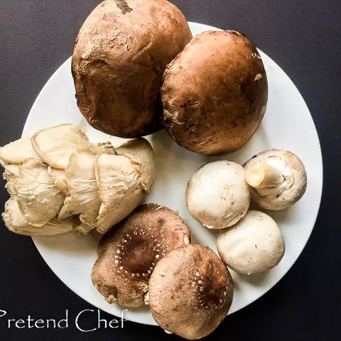 Variety of Mushrooms used in Mushroom Pepper soup