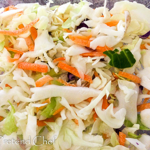 shredded cabbage for Mushroom Soup