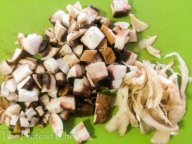 chopped mushroom