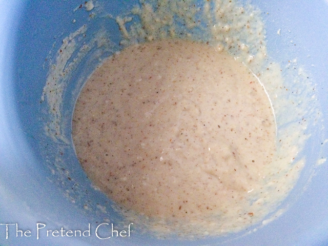 easy homemade corn dogs batter in a bowl