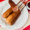 Crispy and tender easy homemade corn dogs