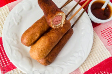 Crispy and tender easy homemade corn dogs