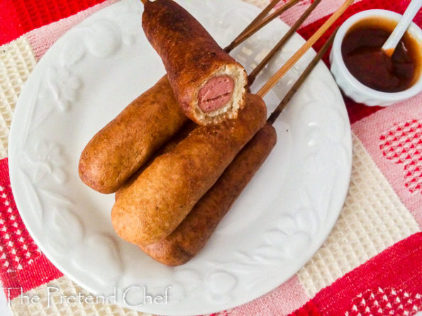 Crispy and tender easy homemade corn dogs
