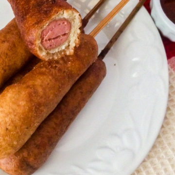 Crispy and tender easy homemade corn dogs