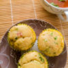 savoury bacon and egg muffins with tomato soup