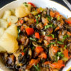 Healthy Mushroom hash, mushroom sauce