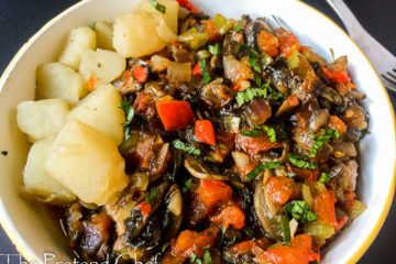 Healthy Mushroom hash, mushroom sauce