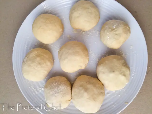 filled dough buns ready for frying