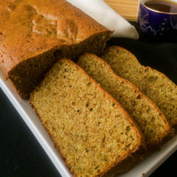 Green Tea Cake using Green teabags