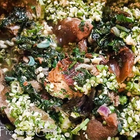 Ofe ugba, Ugba soup in a pot