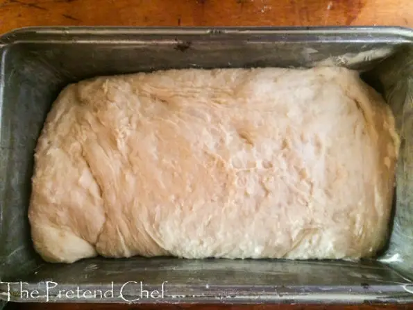 Rice Bread using cooked rice in a loaf tin