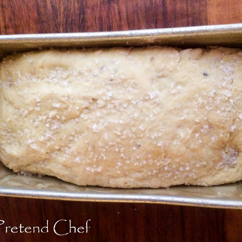 Rice Bread using cooked rice in a loaf tin