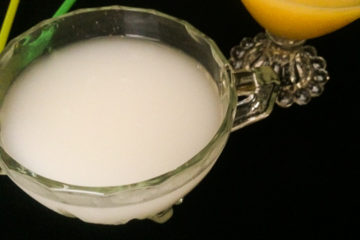 Rice milk using cooked rice. Golden milk