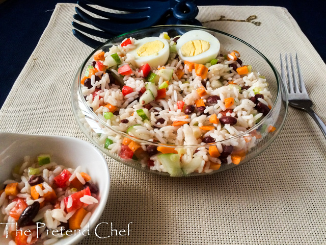 Healthy, light and Simple Rice Salad