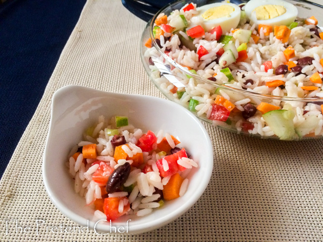 Healthy, light and Simple Rice Salad