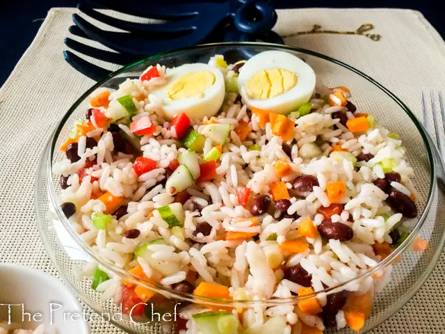 Healthy, light and Simple Rice Salad