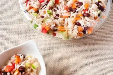 Healthy, light and Simple Rice Salad