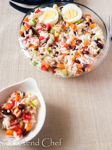 Healthy, light and Simple Rice Salad