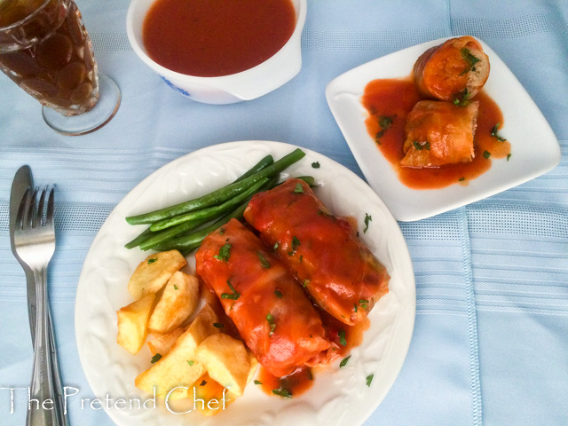 Soft and tender cabbage roll