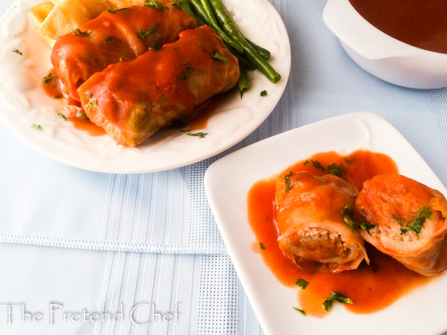 Soft and tender cabbage roll