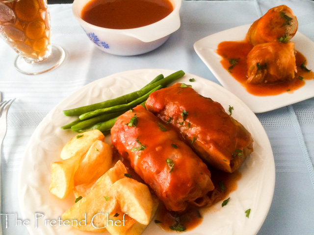 Soft and tender cabbage roll