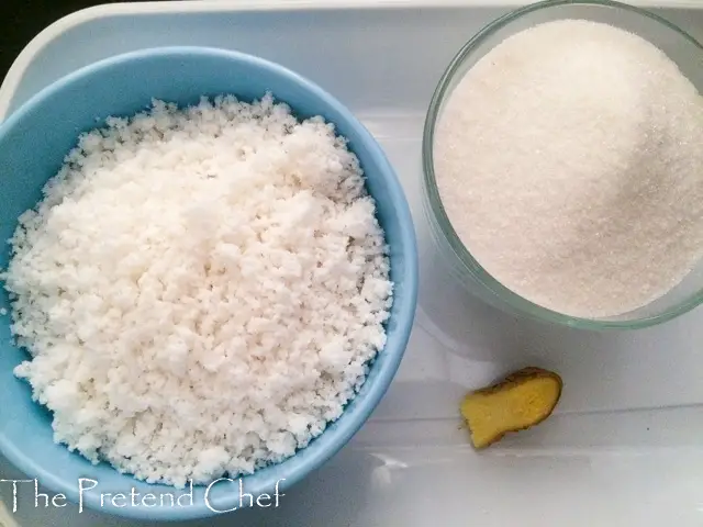 Ingredients for Jamaican Grater Cake