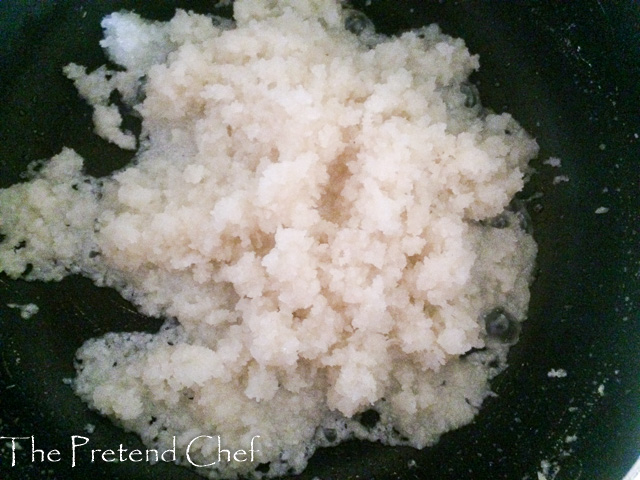  Jamaican Grater Cake in a saucepan