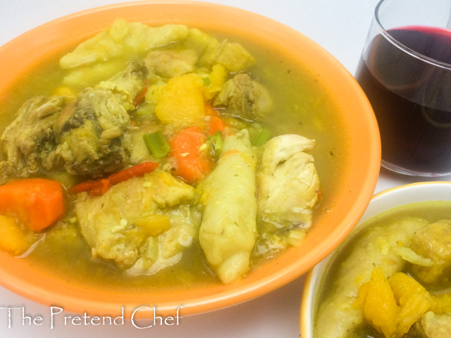 Hearty Jamaican chicken soup