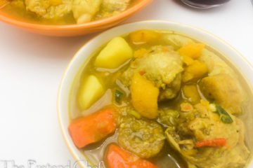 Hearty Jamaican chicken soup
