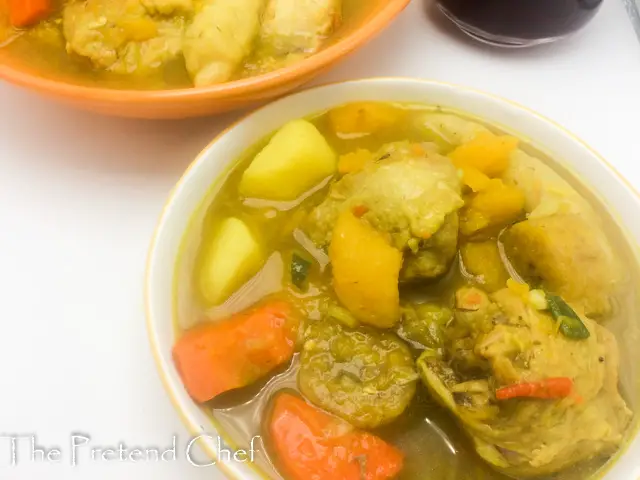 Hearty Jamaican chicken soup