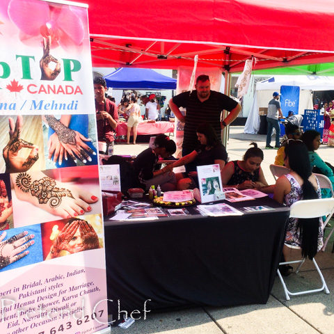 henna stall at taste of india toronto