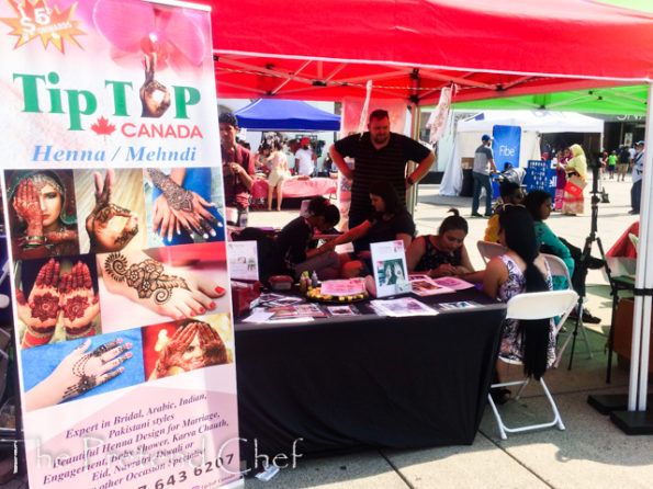 henna stall at taste of india toronto