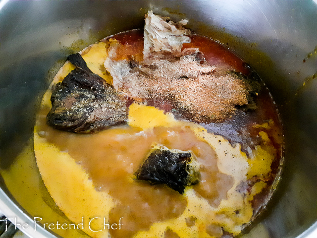 banga soup delta style cooking in a pot