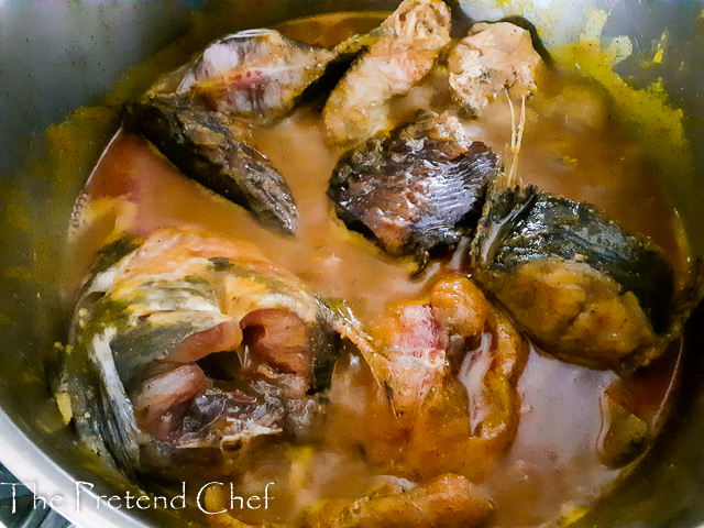 banga soup delta style cooking in a pot