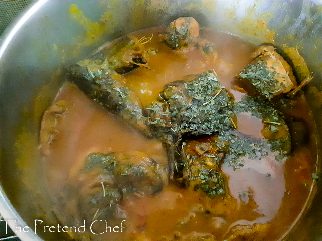 banga soup delta style cooking in a pot