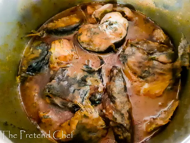 banga soup delta style cooking in a pot