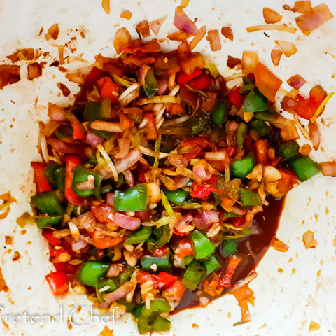 marinade for Jamaican brown stew chicken in a bowl