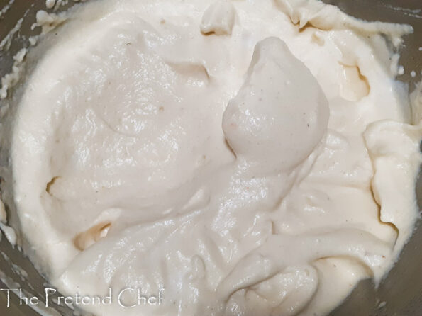 light and fluffy whipped beans paste