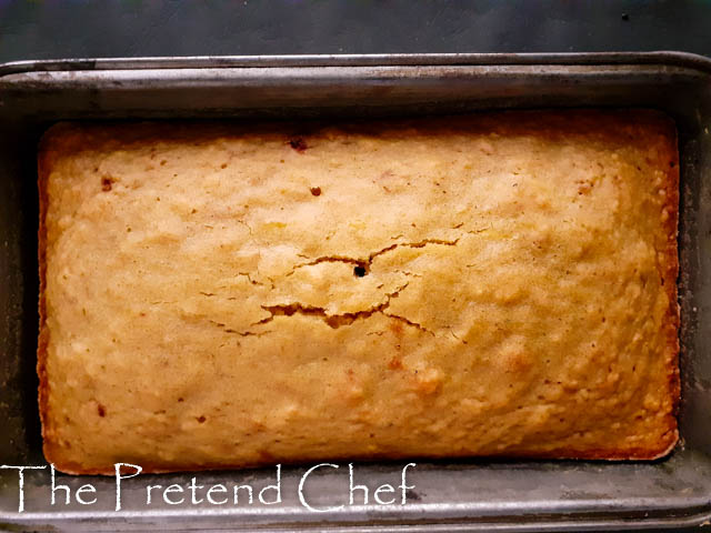 Baked Pumpkin bread in a loaf tin