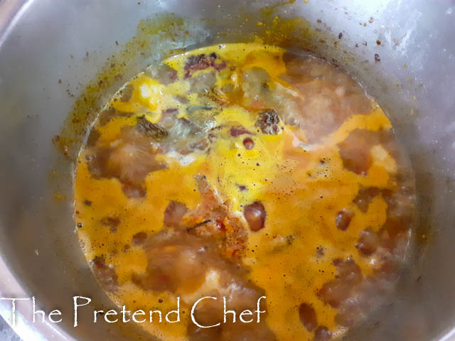 Nigerian Fisherman soup cooking in a pot